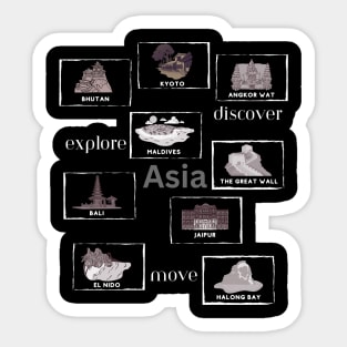 Explore, Discover, Move Sticker